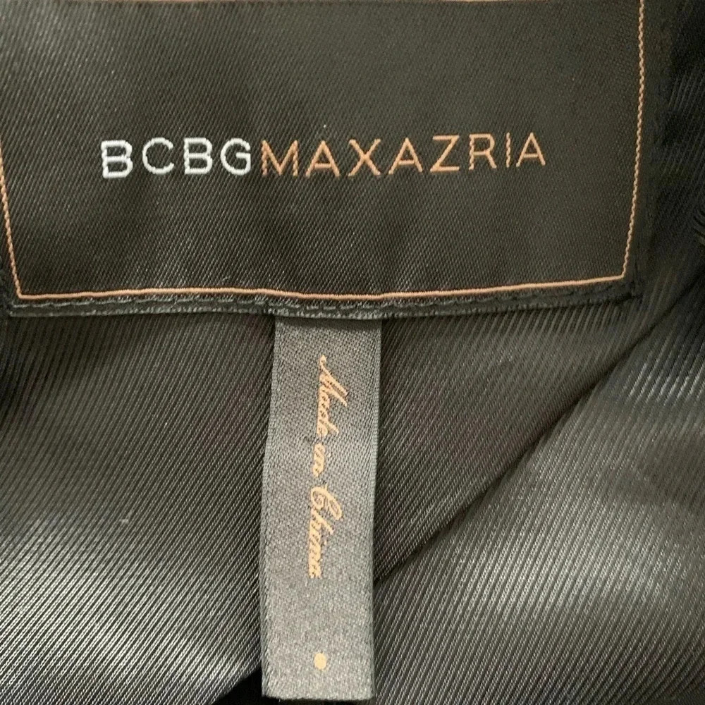 BCBGMAXAZRIA Cropped Open Drape Wool Blazer - Picture 6 of 8